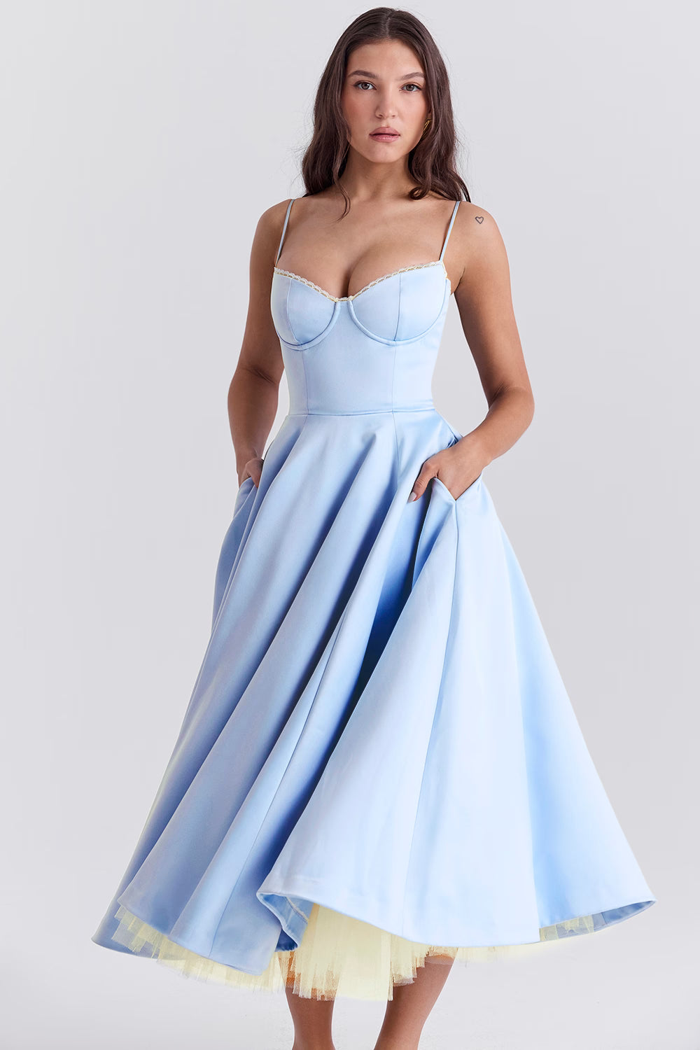 Mademoiselle Dress – fairytale satin elegance
