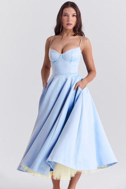Mademoiselle Dress – fairytale satin elegance