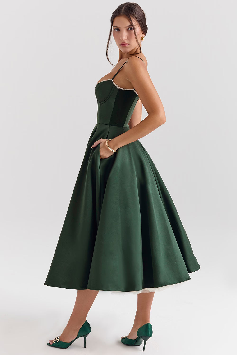 Mademoiselle Dress – fairytale satin elegance