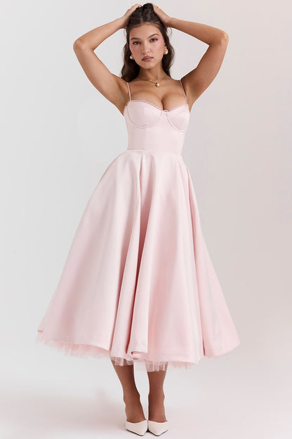 Mademoiselle Dress – fairytale satin elegance