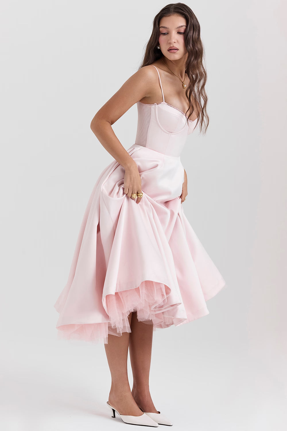 Mademoiselle Dress – fairytale satin elegance